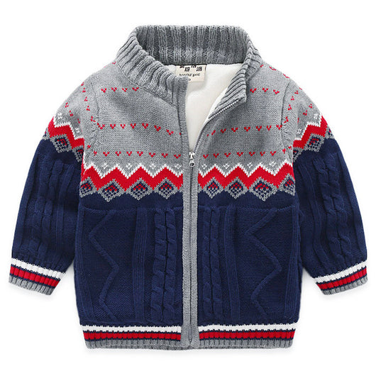 Cardigan Tejido Grueso para Niños - Suéter Cálido y Acogedor - Image 3