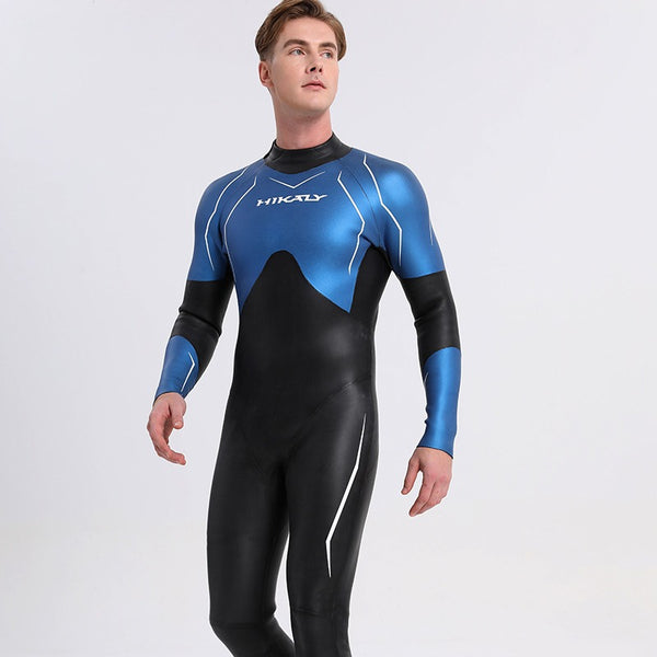 Traje de Buceo Elástico en Cuero Ligero - Pieza Única para Hombres