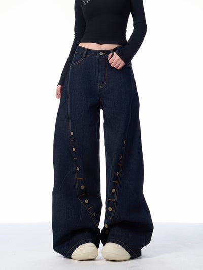 Pantalón Denim con Ojales Reforzados Multi-fila - Image 5