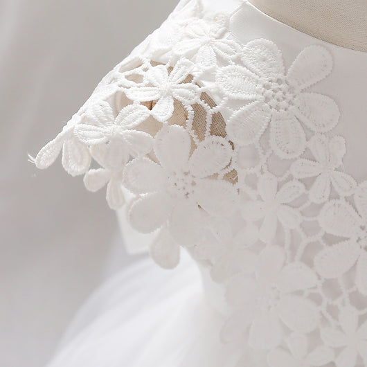 Vestido de Princesa en Encaje y Malla para Niña - Image 10