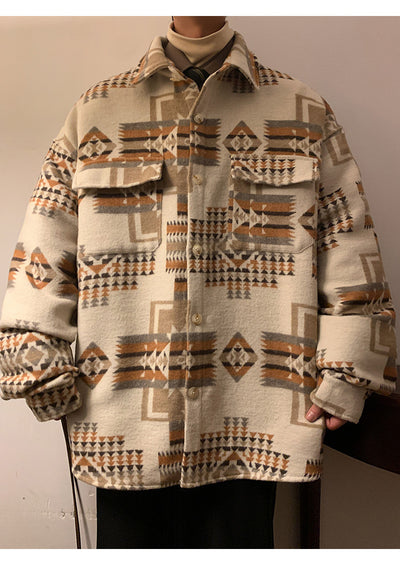 Abrigo de Lana Oversized para Hombre - Chaqueta Casual Holgada - Image 5