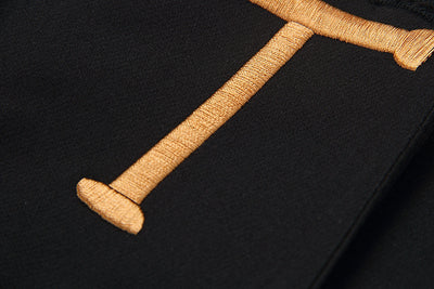 Blazer Negro Entallado con Letras Bordadas para Mujer - Image 17