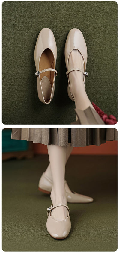 Zapatos Mary Jane Planos Cómodos de Punta Redonda para Mujer - Image 23