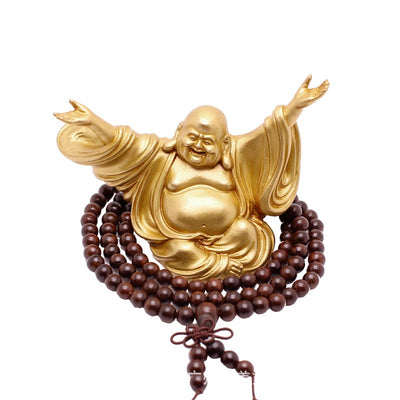 Decoración Buda Maitreya en Latón - Artesanía Exquisita para tu Auto - Image 5