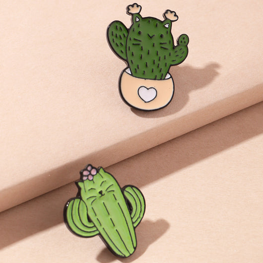 Broche Serie Cactus Creativo Cartoon