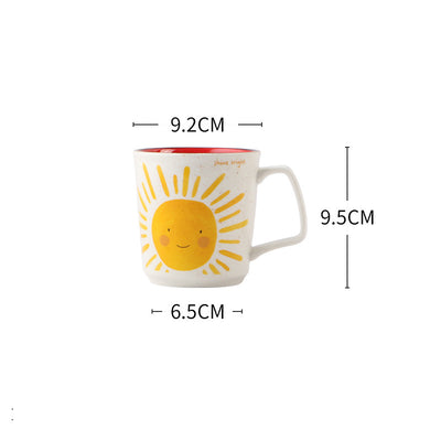 Taza de Cerámica Creativa para Oficina - Diseño Verano Mujer - Image 8