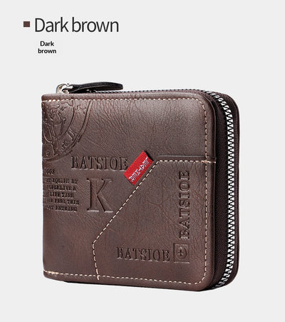 Billetera Vintage Bifold para Hombre - Estilo Europeo y Americano - Image 23