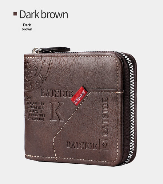 Billetera Vintage Bifold para Hombre - Estilo Europeo y Americano - Image 23
