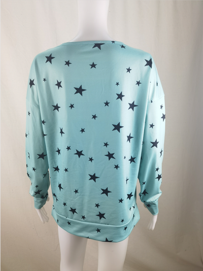 Sudadera Estampado Estrellas Manga Larga para Mujer - Image 12