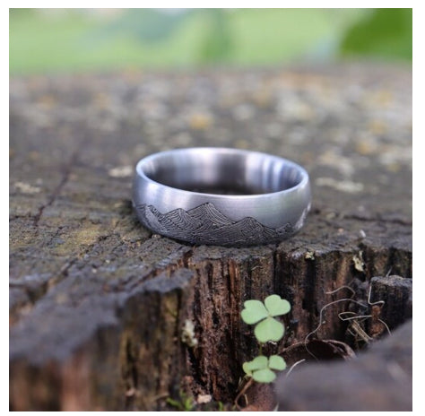 Anillo de Aleación Vintage Distressed Edgy para Hombre - Image 5