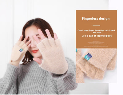 Guantes Térmicos con Dedos Libres para Mujer - Perfectos para Estudiantes - Image 8