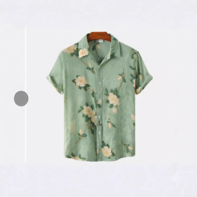 Camisa Hawaiana de Manga Corta con Solapa - Image 3