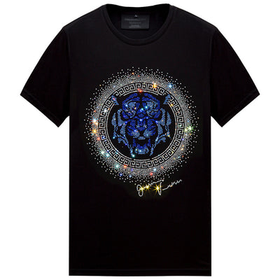 Camiseta Tigre Strass Talla Grande Hombre Manga Corta Algodón Verano - Image 5