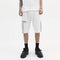 Shorts Denim con Paneles de Contraste Bordados para Hombre