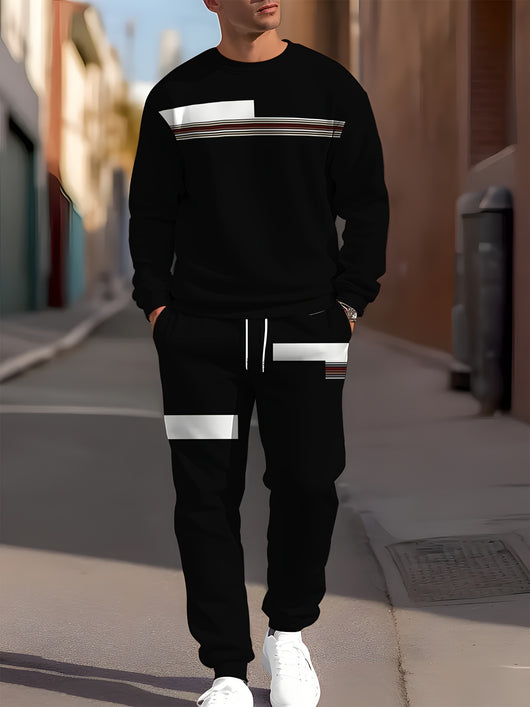 Traje Deportivo Casual para Hombre con Estampado Minimalista - Image 9