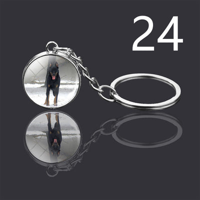 Llavero Colgante de Cristal Doble Cara Luminoso para Mascotas - Image 40