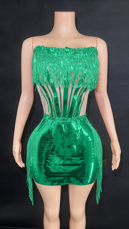 Top Tubo con Borlas y Falda Corta para Mujer - Image 30