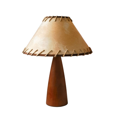 Lámpara de Mesa Vintage en Madera Maciza de Diseño Elegante - Image 6