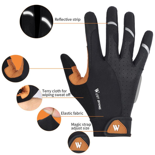 Guantes de Ciclismo y Motocicleta con Pantalla Táctil - Medio Dedo - Image 7