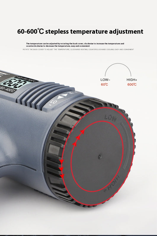 Pistola de Aire Caliente con Control Digital de Temperatura para Películas y Detalles - Image 11