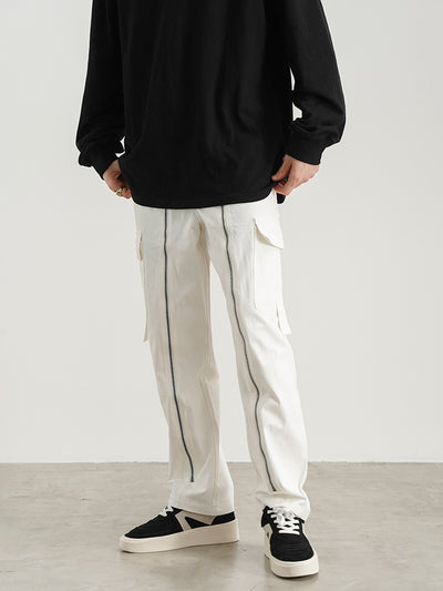 Jeans Rectos Oversize con Corte Tridimensional y Cierre Lateral - Image 4