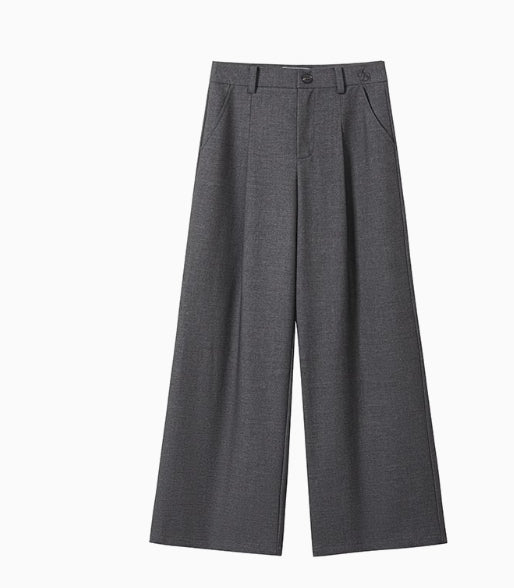 Pantalón Palazzo Mujer Cintura Alta Suelto Versátil Oficina - Image 16