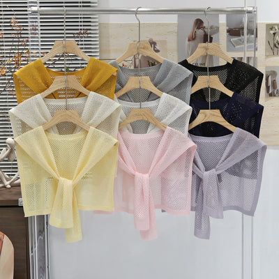 Chaleco Tejido Coordinado - Conjunto 3 Piezas Camisa y Falda - Image 43