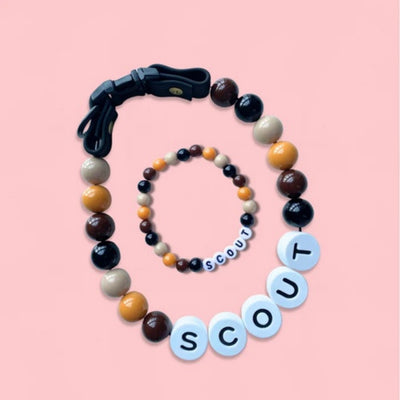 Collar Personalizado para Perro con Cuentas y Pulsera Coordinada - Nombre Grabado en Letras - Image 10