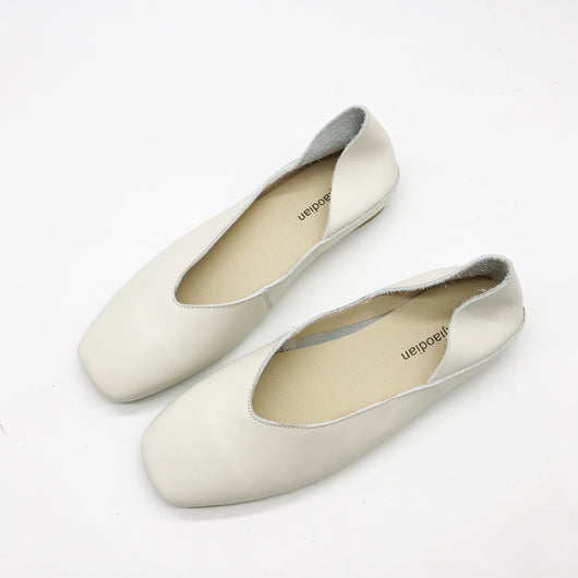 Zapatos Cómodos de Cuero Suave con Punta Cuadrada - Image 17