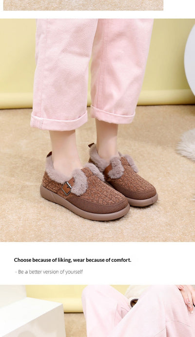 Zapatos de Algodón Aislados con Forro Polar Extra Grueso para Mujer - Image 24