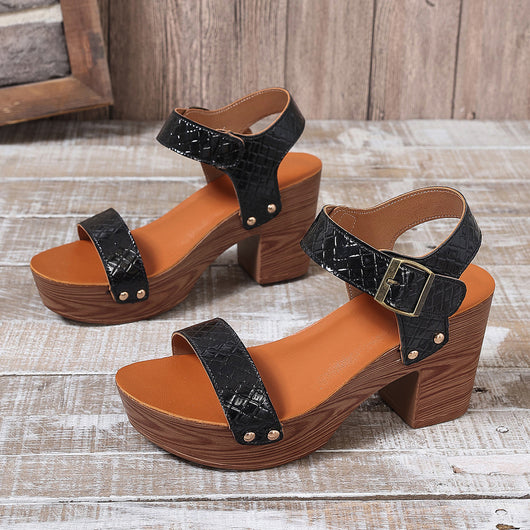 Sandalias de Tacón Alto con Tira y Punta Abierta - Image 11