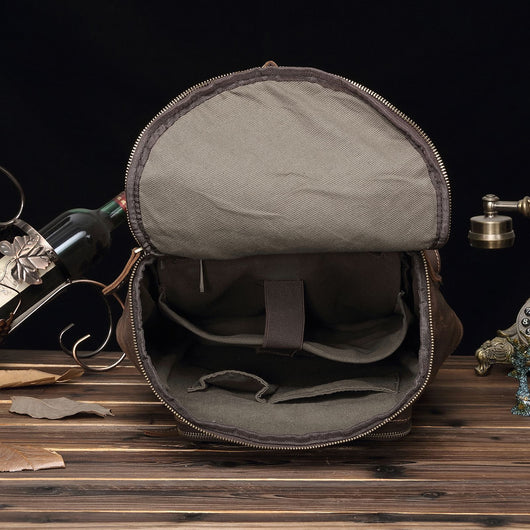 Mochila Retro Personalizada de Gran Capacidad para Hombre - Image 3