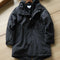 Abrigo Casual Masculino Outono Inverno Efeito Duas Peças Conforto