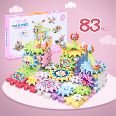 Bloques de Construcción Eléctricos con Piezas Grandes - Set Puzzle 3-6 Años - Image 2
