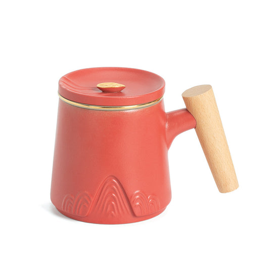 Taza Cerámica Zhoushan con Filtro Separador y Tapa - Image 6