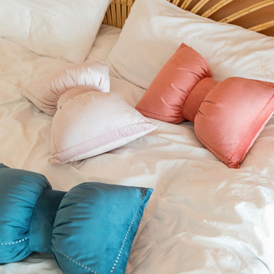 Almohada Decorativa Lazada Nórdica en Terciopelo Cristal