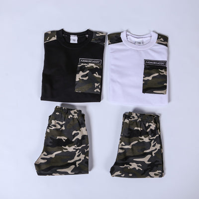 Conjunto Deportivo Infantil Camuflaje Dos Piezas Estilo Coreano Primavera Otoño - Image 23