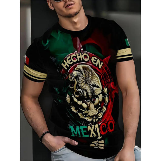 Camiseta Manga Corta Casual Ejecutiva con Impresión 3D Digital - Image 18