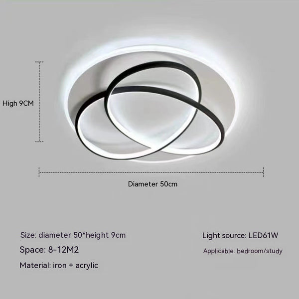 Lámpara de Techo LED Nórdica Moderna - Luz Cálida Lujo para Sala y Dormitorio - Image 6