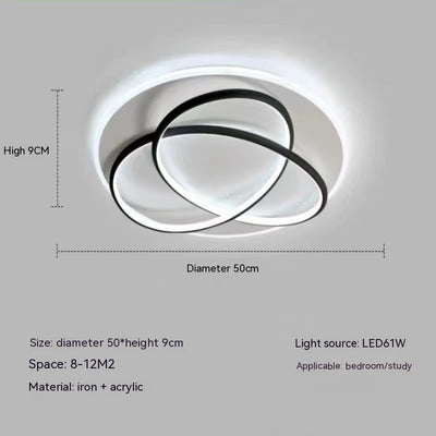 Lámpara de Techo LED Nórdica Moderna - Luz Cálida Lujo para Sala y Dormitorio - Image 6