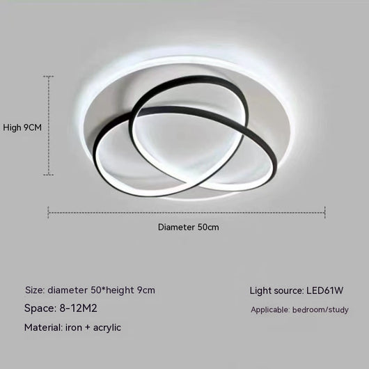 Lámpara de Techo LED Nórdica Moderna - Luz Cálida Lujo para Sala y Dormitorio - Image 6