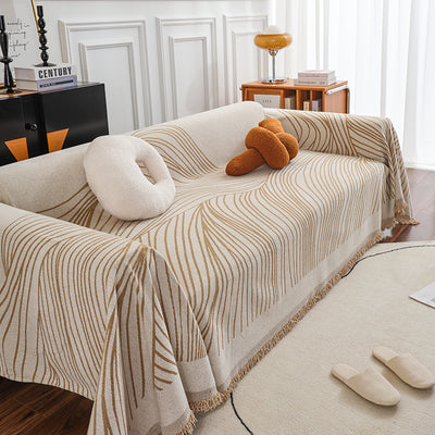 Funda de Sofá con Chaise Longue y Borlas Decorativas - Image 9