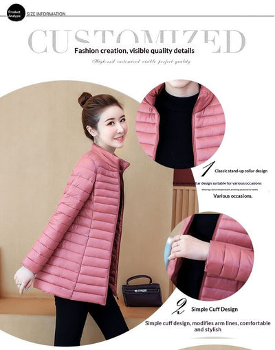 Chaqueta de Algodón Entallada Talla Grande - Corte Medio Ligero - Image 13