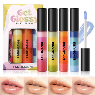 Brillo Labial Arcoíris Multicapas