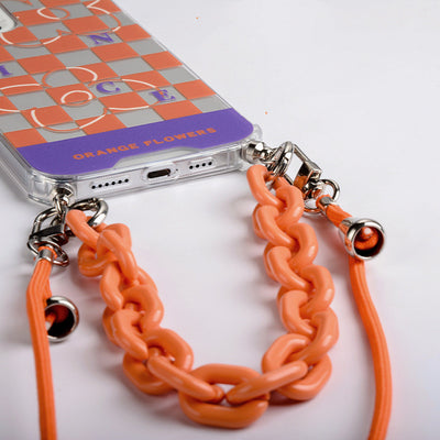 Funda Crossbody con Espejo y Diseño Ajedrez Contrastado para Celular - Image 4