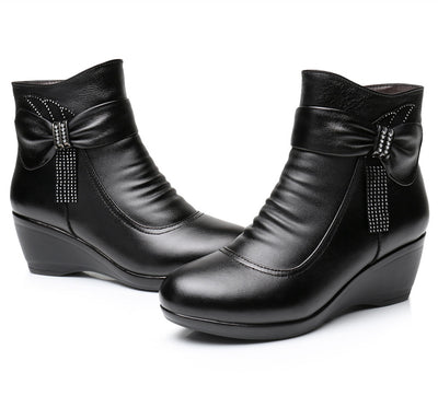 Botas de Cuero para Mujer Invierno con Forro Térmico - Comodidad y Estilo - Image 6