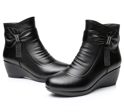 Botas de Cuero para Mujer Invierno con Forro Térmico - Comodidad y Estilo - Image 6