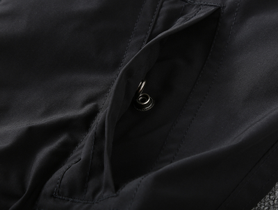 Chaqueta Abrigo Doble Cuello Alto Color Sólido para Hombre - Image 10