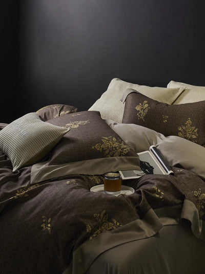 Juego de Cama Retro Algodón Peinado 4 Piezas - Calidez para Otoño e Invierno - Image 22