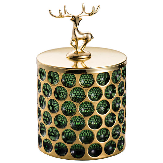 Frasco de Vidrio Vintage con Caja de Joyas y Vela Aromática - Image 4